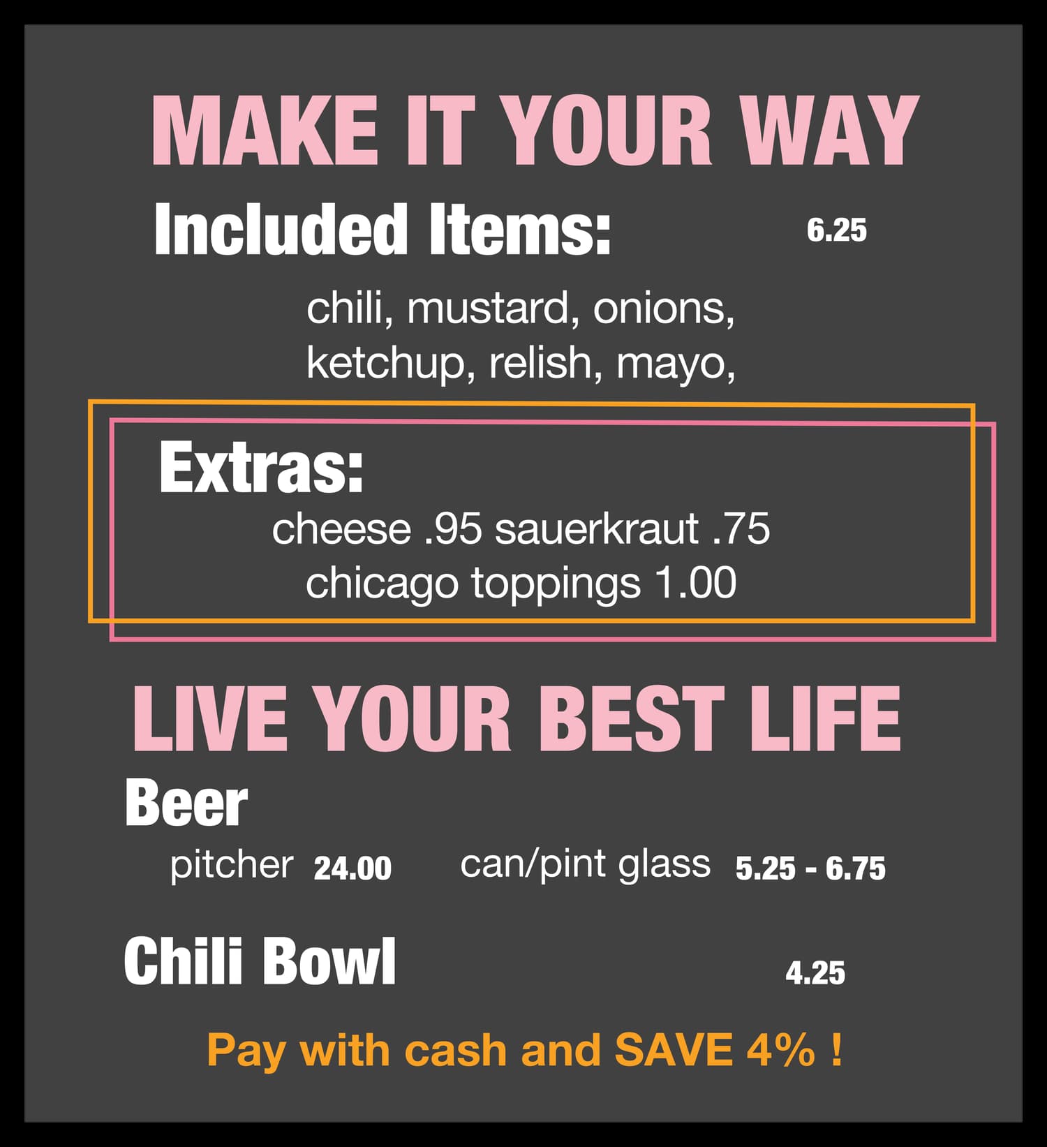 Simi Valley extras, beer, and sides